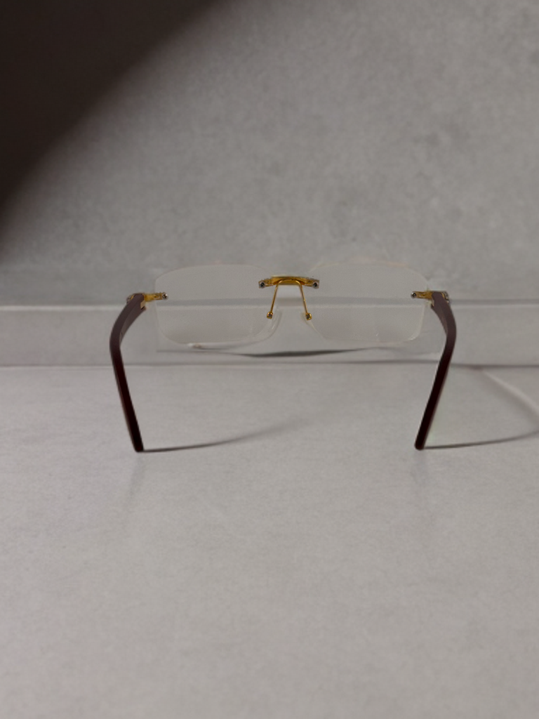 Brueti Crystal Clear Frameless Sunglasses