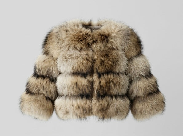 Brueti Children’s Raccoon Fur Coat – Soft Touch Collection