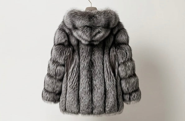 Brueti Long Length Raccoon Fur Hoodie – Signature Edition