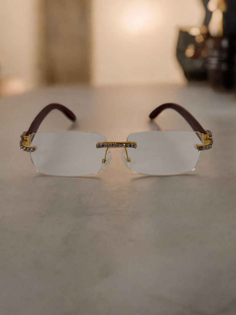 Brueti Crystal Clear Frameless Sunglasses