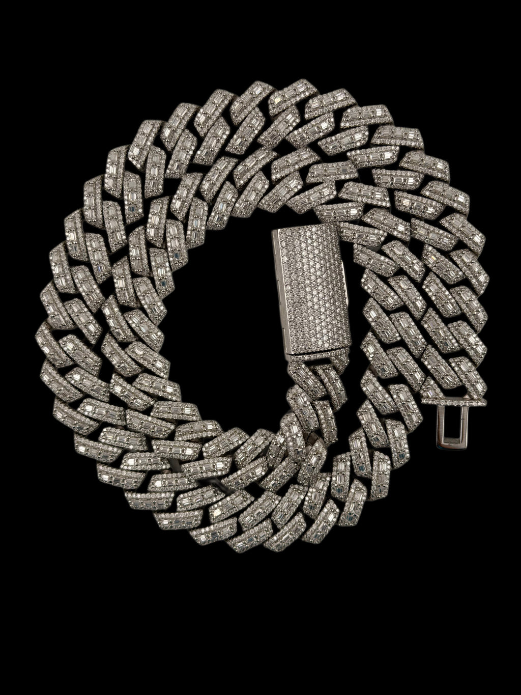 15mm custom moissanite Cuban chain 22”