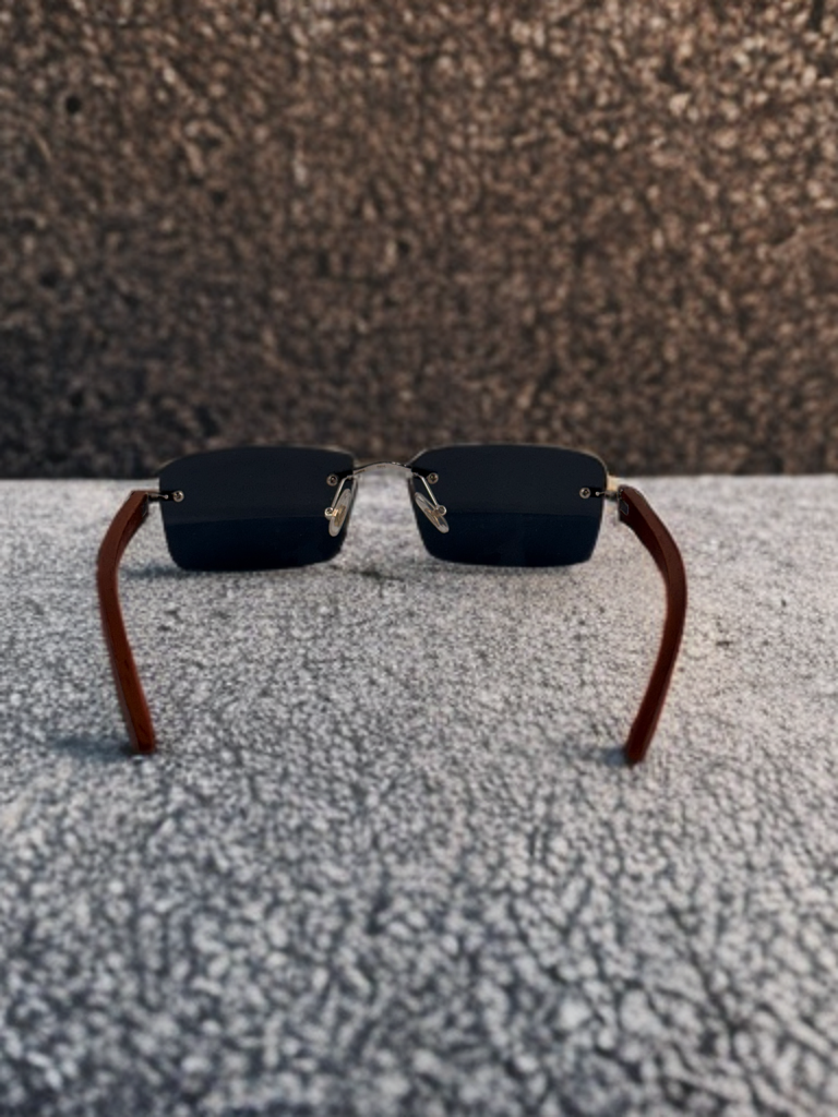 Brueti Crystal Black Frameless Lenses
