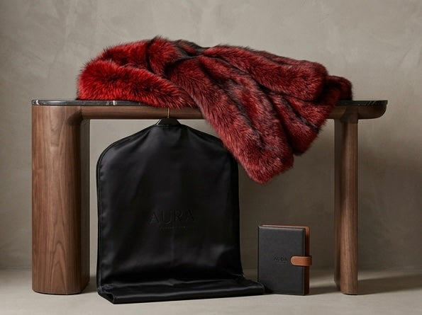 Brueti Men’s Raccoon Fur Jacket – Signature Collar Edition