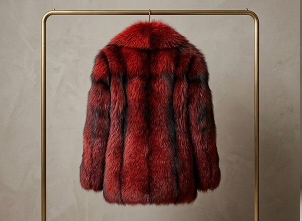 Brueti Men’s Raccoon Fur Jacket – Signature Collar Edition