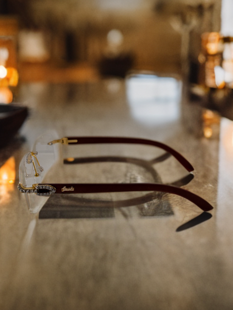 Brueti Crystal Clear Frameless Sunglasses