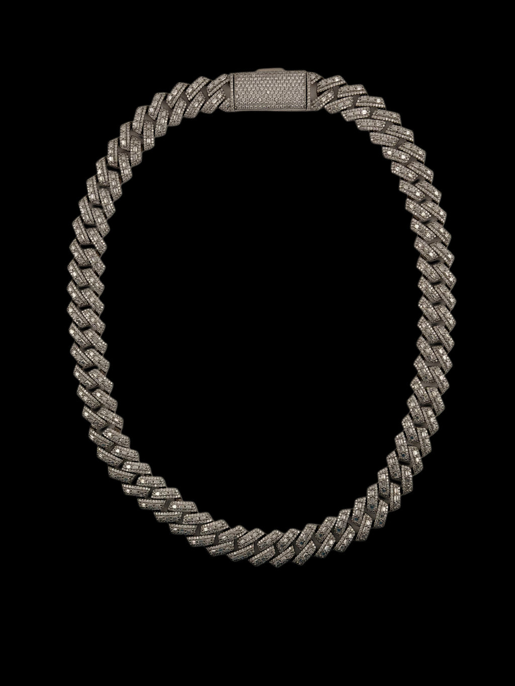 15mm custom moissanite Cuban chain 22”