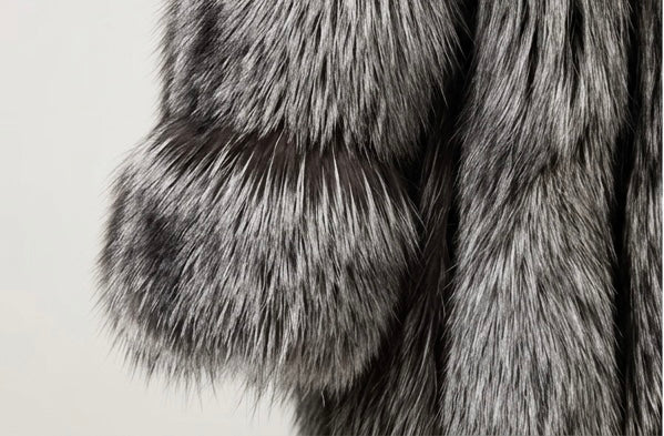 Brueti Long Length Raccoon Fur Hoodie – Signature Edition