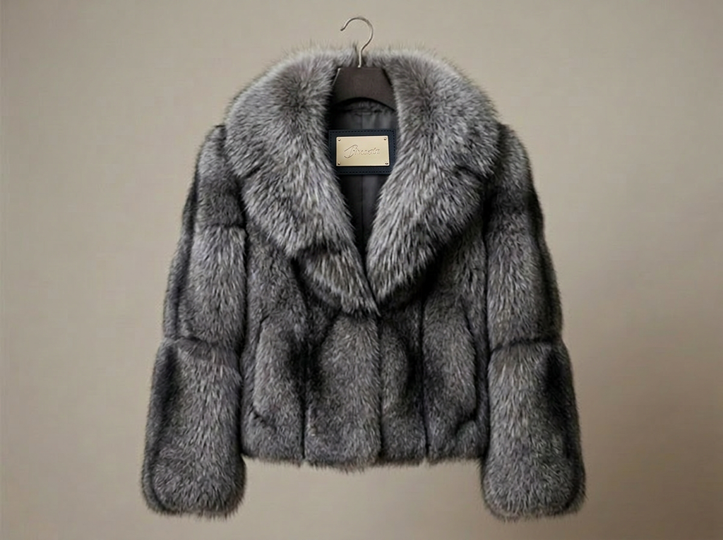 Brueti Men’s Raccoon Fur Jacket – Signature Collar Edition