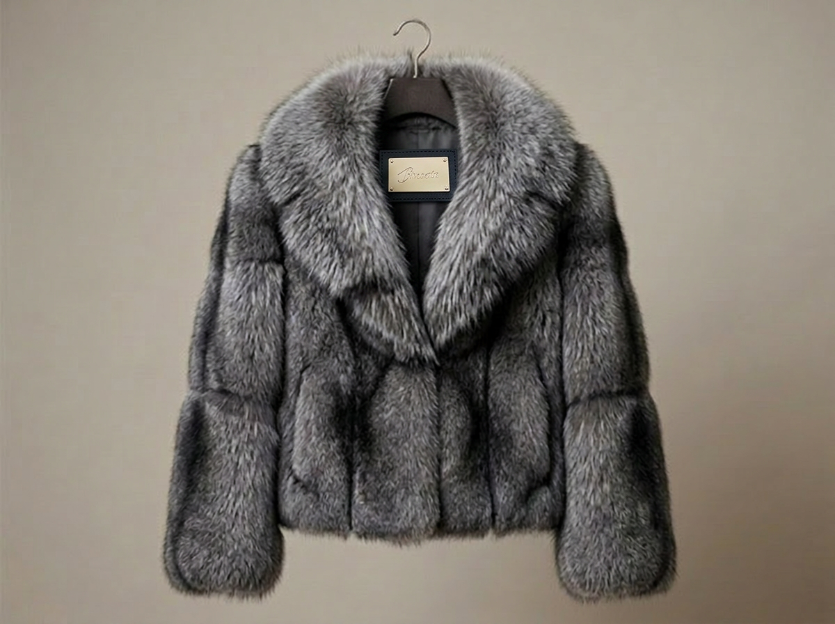 Brueti Men’s Raccoon Fur Jacket – Signature Collar Edition
