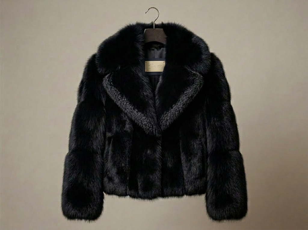 Brueti Men’s Raccoon Fur Jacket – Signature Collar Edition