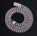 12mm Moissanite Cuban Chain 925 Silver