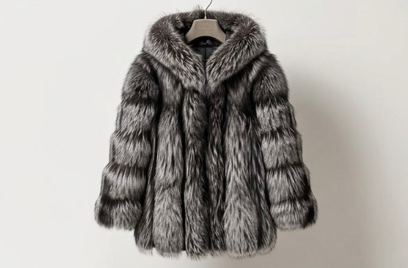 Brueti Long Length Raccoon Fur Hoodie – Signature Edition