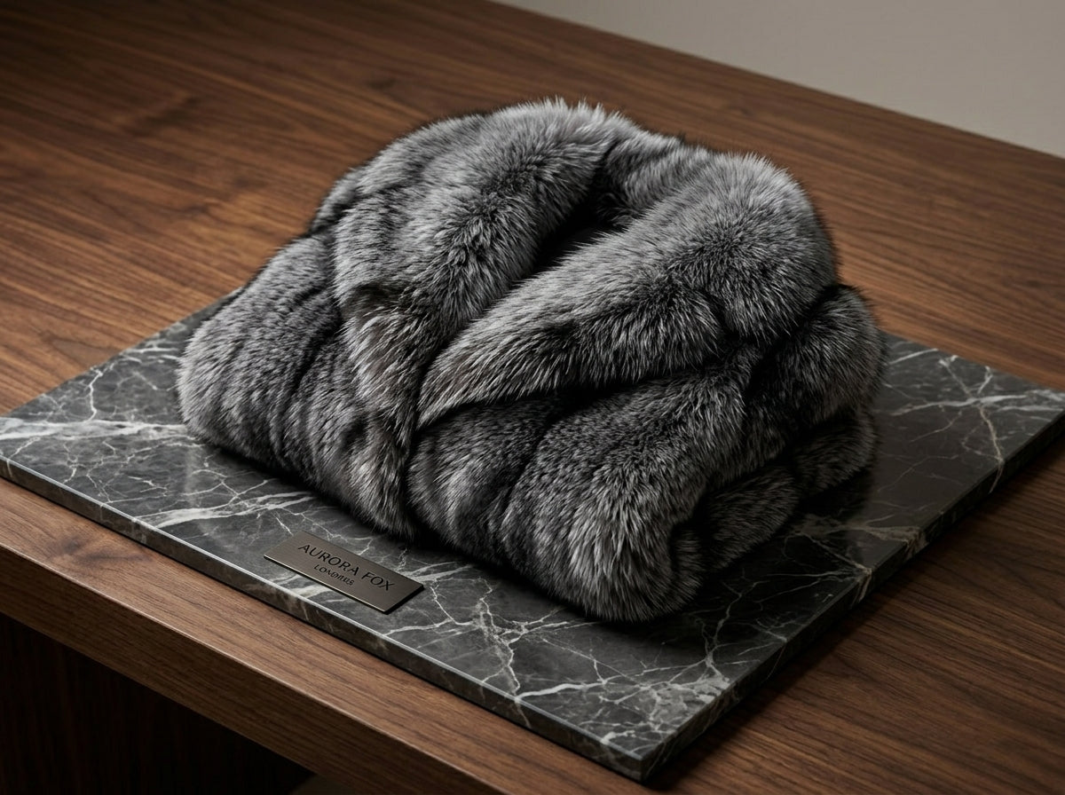 Brueti Men’s Raccoon Fur Jacket – Signature Collar Edition