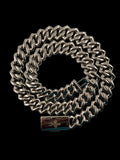 15mm custom moissanite Cuban chain 22”