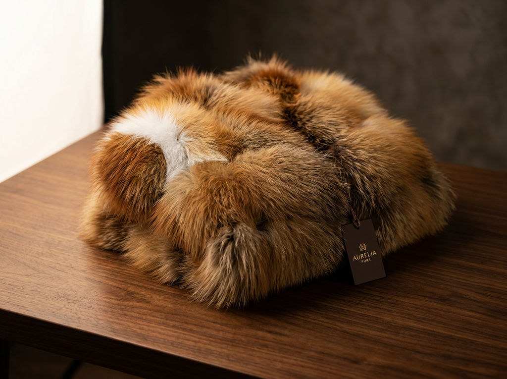 Brueti Women’s Long Raccoon Fur Coat – Signature Luxe Edition