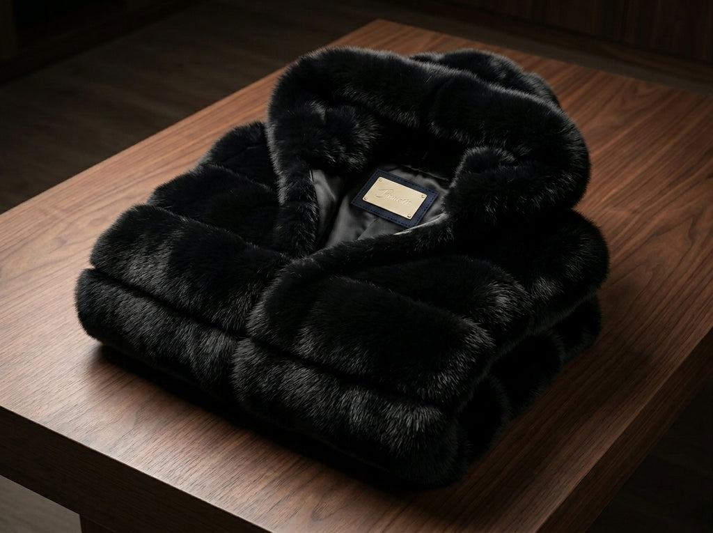 Brueti Long Length Raccoon Fur Hoodie – Signature Edition