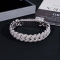 Custom 18mm Moissanite Cuban Bracelet