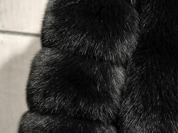 Brueti Long Length Raccoon Fur Hoodie – Signature Edition