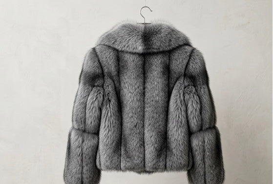 Brueti Men’s Raccoon Fur Jacket – Signature Collar Edition