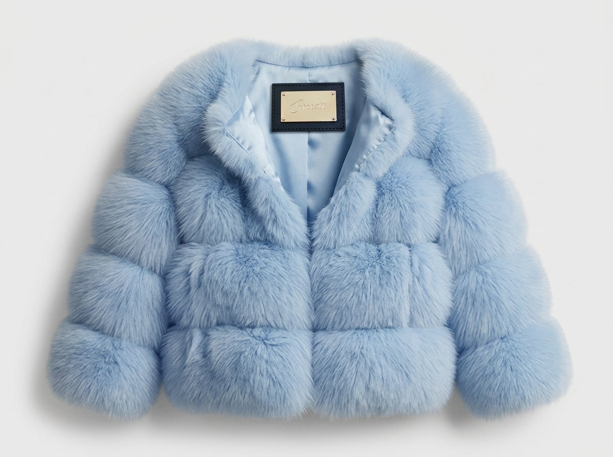 Brueti Children’s Raccoon Fur Coat – Soft Touch Collection
