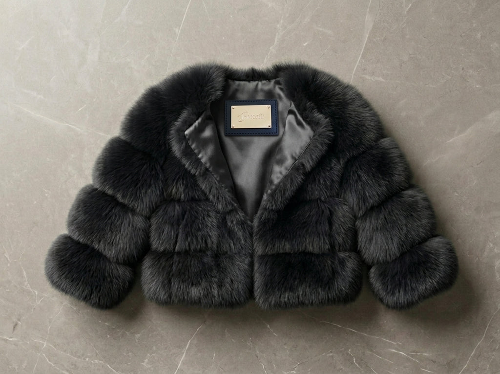 Brueti Children’s Raccoon Fur Coat – Soft Touch Collection